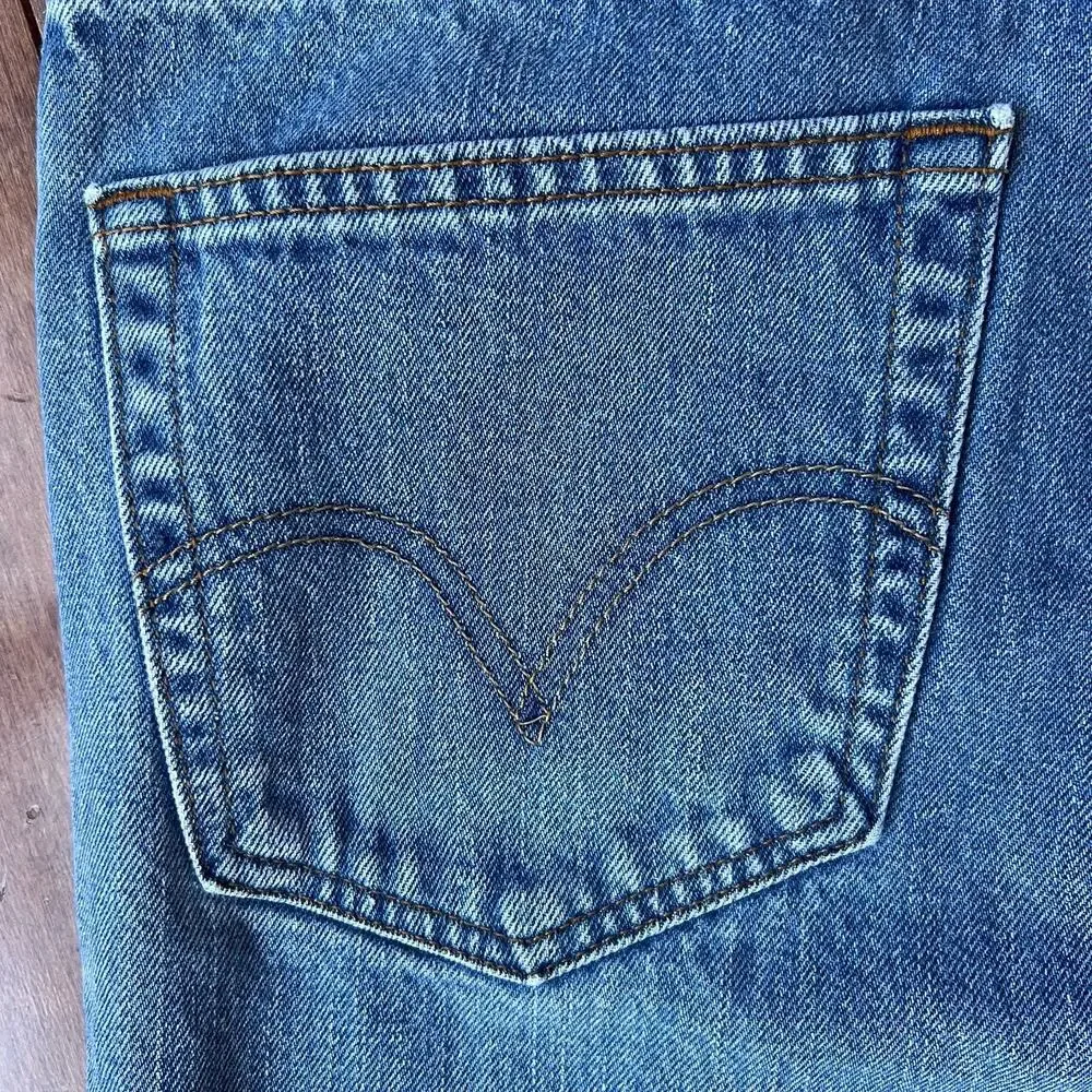Vintage Levis 505 Jeans Mens 34x34 Reg Straight Blue Denim 2005 Y2K 100% Cotton